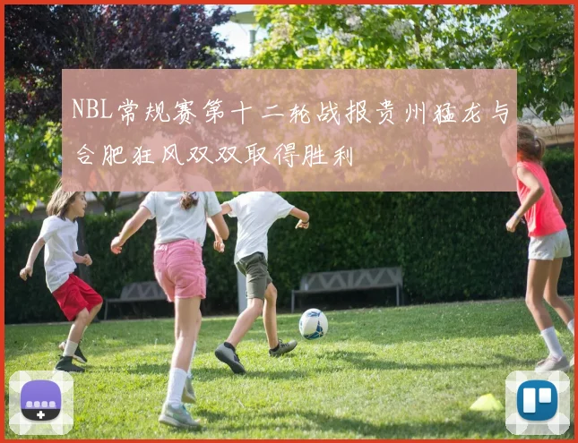 NBL常规赛第十二轮战报贵州猛龙与合肥狂风双双取得胜利